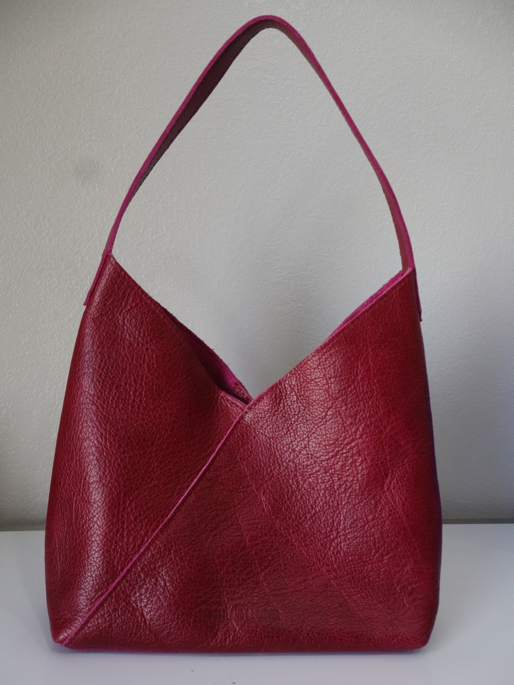 Portland Leather Goods Naomi Shoulder Bag - Large - Orchid Pebble Leather - Picture 4 of 5